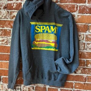 Gray SPAM Graphic Hoodie